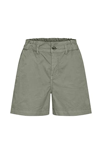 OXMO OXChai Damen Kurze Hose Shorts mit Stretch Regular Fit, Größe:40, Farbe:Seagrass (166008) von OXMO