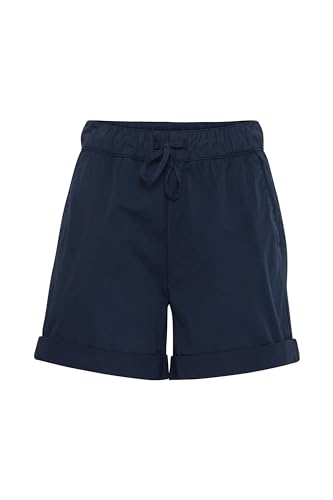 OXMO OXChanel Damen Shorts Kurze Hose Joggershorts mit Tunnelzug Eingrifftaschen Baumwollmischung Regular fit, Größe:38, Farbe:Total Eclipse (194010) von OXMO