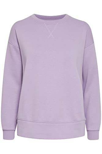 OXMO OXHolma Damen Sweatshirt Pullover Sweater mit Rundhals-Ausschnitt, Größe:XL, Farbe:Sand Verbena (163720) von OXMO