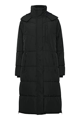 OXMO OXJulie Damen Winterjacke Damenjacke Jacke warm gefüttert hochabschließender Kragen, Größe:L, Farbe:Black (194007) von OXMO