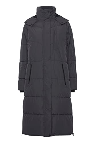 OXMO OXJulie Damen Winterjacke Damenjacke Jacke warm gefüttert hochabschließender Kragen, Größe:XL, Farbe:Iron Gate (193910) von OXMO