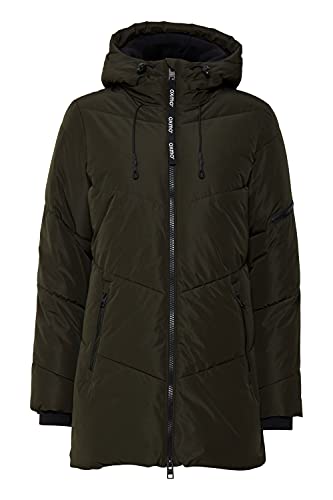 OXMO OXJunchen Damen Winterjacke Damenjacke Jacke mit Kapuze Eingrifftaschen Reißverschluss Regular fit, Größe:M, Farbe:Rosin (190509) von OXMO