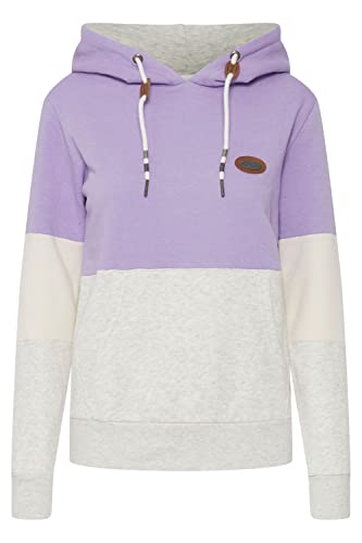 OXMO OXKathrine Damen Kapuzenpullover Hoodie Pullover mit Kapuze, Größe:XL, Farbe:Sand Verbena (163720) von OXMO