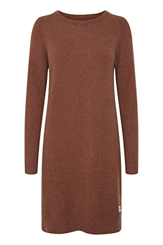 OXMO OXMareen Damen Strickkleid Feinstrickkleid Kleid mit Rundhalsausschnitt, Größe:2XL, Farbe:Tortoise Shell Melange (1912411) von OXMO