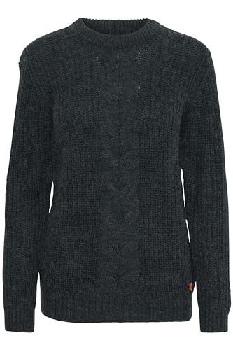 OXMO OXNatasja Damen Strickpullover Grobstrick Pullover, Größe:XS, Farbe:Total Eclipse Melange (1940101) von OXMO