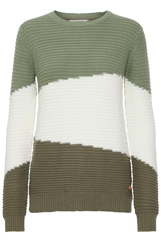 OXMO OXOlma Damen Strickpullover Grobstrick Pullover, Größe:XS, Farbe:Hedge Green (176323) von OXMO