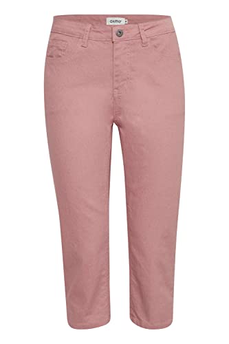 OXMO OXPam Damen Hose Stoffhose Caprihose mit Stretch-Anteil Regular Fit, Größe:36, Farbe:Ash Rose (171514) von OXMO