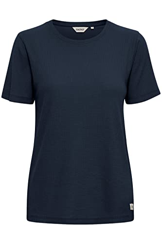 OXMO OXPim Damen T-Shirt Kurzarm Shirt mit Rundhals-Ausschnitt, Größe:L, Farbe:Total Eclipse (194010) von OXMO