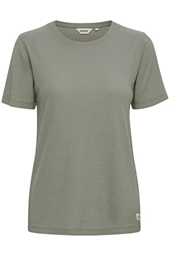 OXMO OXPim Damen T-Shirt Kurzarm Shirt mit Rundhals-Ausschnitt, Größe:XXL, Farbe:Seagrass (166008) von OXMO