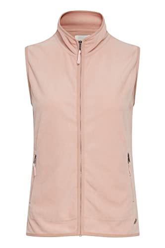 OXMO OXRagnara Damen Weste Fleece Outdoor Weste mit Stehkragen, Größe:L, Farbe:Mahogany Rose (151511) von OXMO