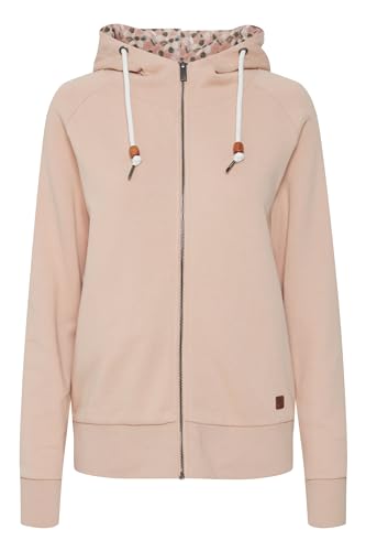 OXMO OXUlla Damen Sweatjacke Cardigan Sweatshirtjacke mit Kapuze, Größe:S, Farbe:Mahogany Rose (151511) von OXMO