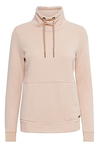 OXMO OXVimpa Damen Sweatshirt Pullover Sweater mit Tube-Kragen, Größe:L, Farbe:Mahogany Rose Melange (1515111) von OXMO