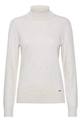 OXMO OXWina Damen Rollkragenpullover Pullover mit Rollkragen, Größe:XL, Farbe:Oyster Grey Melange (200689) von OXMO