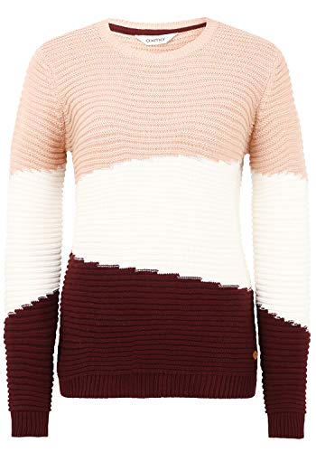 OXMO Olma Damen Strickpullover Grobstrick Pullover, Größe:XL, Farbe:Mahogany Rose (151511) von OXMO