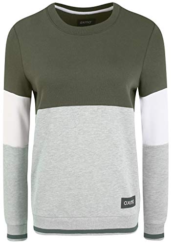 OXMO Omaya Damen Sweatshirt Pullover Sweater mit Rundhalsausschnitt, Größe:XS, Farbe:Climbing Ivy (190307) von OXMO