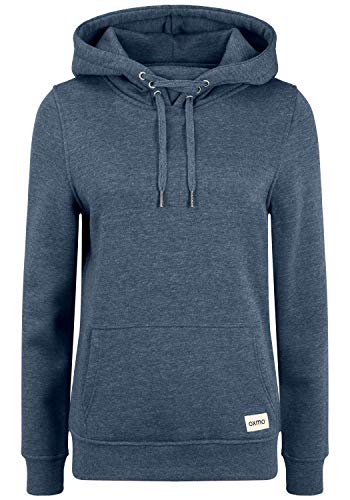 OXMO Owena Damen Kapuzenpullover Hoodie Pullover mit Kapuze, Größe:L, Farbe:Insignia Blue Melange (1940101) von OXMO