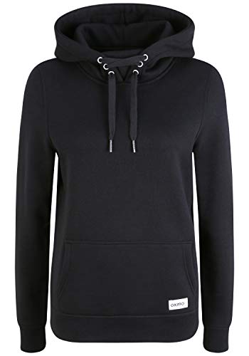 OXMO Owena Damen Kapuzenpullover Hoodie Pullover mit Kapuze, Größe:S, Farbe:Black (194007) von OXMO