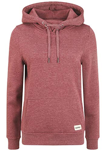 OXMO Owena Damen Kapuzenpullover Hoodie Pullover mit Kapuze, Größe:S, Farbe:Wine Red Melange (1915261) von OXMO