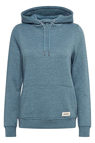 OXMO OXOwena Damen Kapuzenpullover Hoodie Pullover mit Kapuze, Größe:XL, Farbe:Goblin Blue Melange (1840111) von OXMO