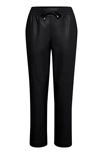OXMO Paulia Damen Jogg Pants Hose Stoffhose Regular Fit, Größe:L, Farbe:Black (194007) von OXMO