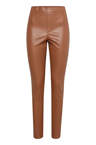 OXMO Pauline Damen Leggings Hose Stoffhose Slim Fit, Größe:M, Farbe:Toffee (181031) von OXMO