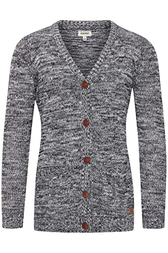 OXMO Philemona Damen Lange Strickjacke Grobstrick Cardigan Longstrickjacke, Größe:M, Farbe:Insignia B (791991) von OXMO