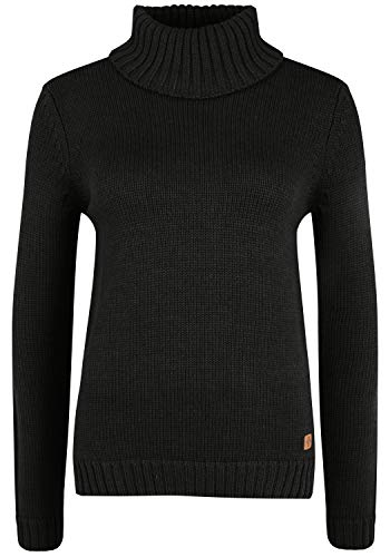 OXMO OXPIA Damen Rollkragenpullover Pullover mit Rollkragen, Größe:M, Farbe:Black (799000) von OXMO