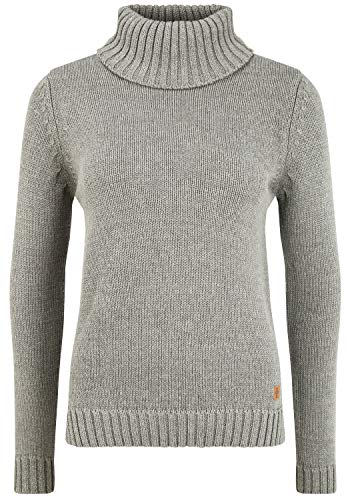 OXMO OXPIA Damen Rollkragenpullover Pullover mit Rollkragen, Größe:XL, Farbe:Grey Mel (7982363) von OXMO