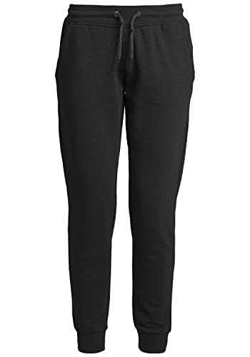 OXMO Polah Damen Sweathose Sweatpants Relaxhose Regular Fit, Größe:S, Farbe:Black (194007) von OXMO