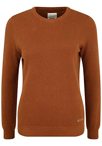 OXMO Sarah Damen Strickpullover Feinstrick Pullover mit Rundhals-Ausschnitt, Größe:XL, Farbe:Cinnamon (795056) von OXMO