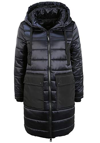 OXMO Sofia Damen Wintermantel Parka Mantel mit Kapuze, Größe:L, Farbe:Black (194007) von OXMO