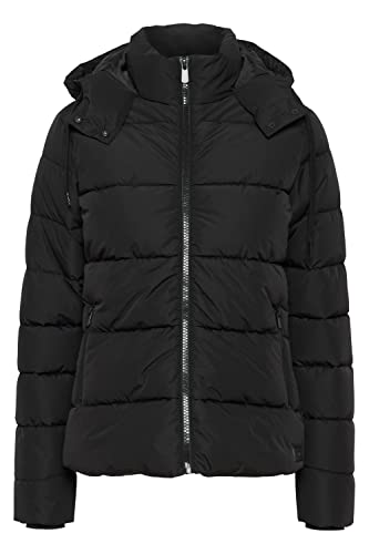OXMO Sofina Damen Winterjacke Damenjacke Jacke gefüttert mit Kapuze, Größe:XXL, Farbe:Black (194007) von OXMO