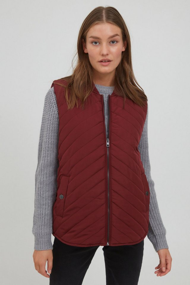 OXMO Steppweste OXMacy Steppweste mit Blousonkragen von OXMO