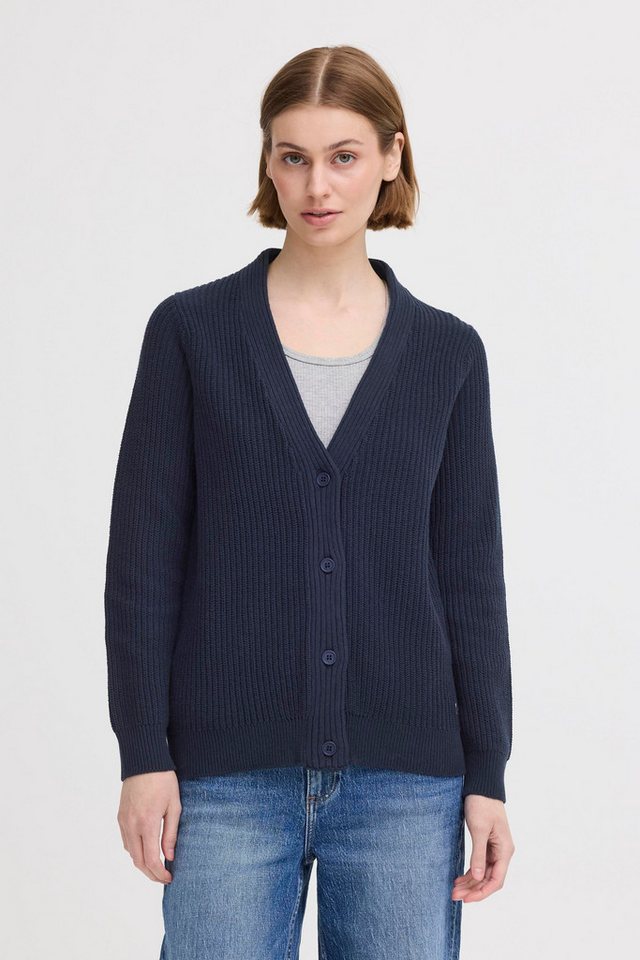 OXMO Strickjacke OXKIMMIE Moderne Strickjacke mit Knopfleiste von OXMO