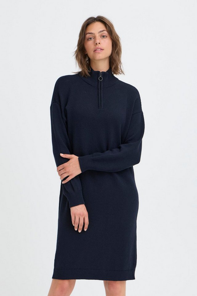 OXMO Strickkleid OXFSANVA DR 1 Modisches Troyer-Strickleid von OXMO