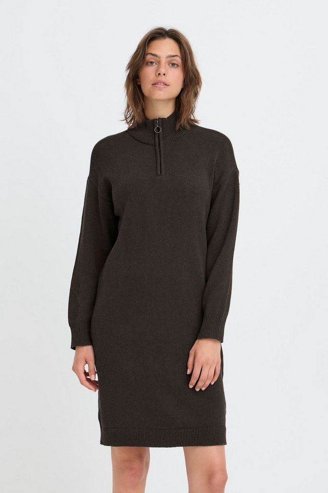 OXMO Strickkleid OXFSANVA DR 1 Modisches Troyer-Strickleid von OXMO