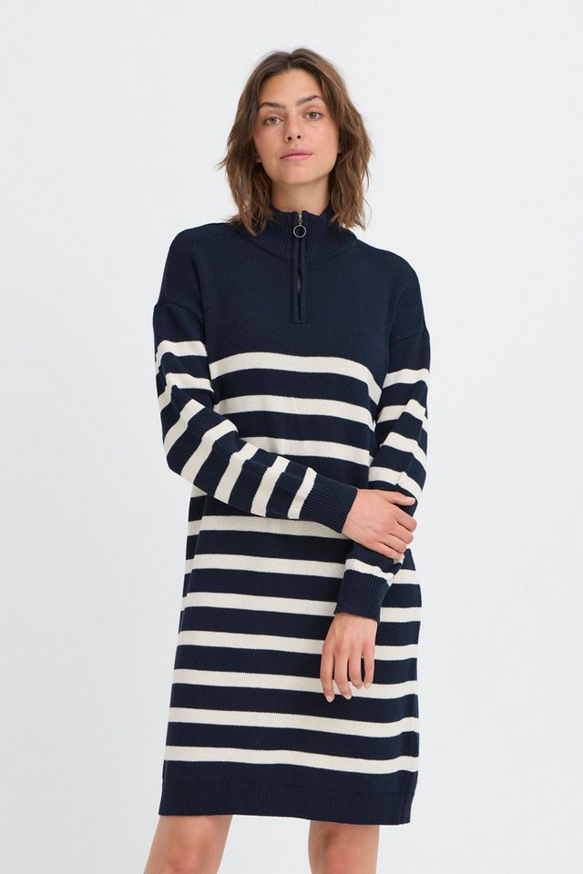 OXMO Strickkleid OXFSANVA DR 1 Modisches Troyer-Strickleid von OXMO