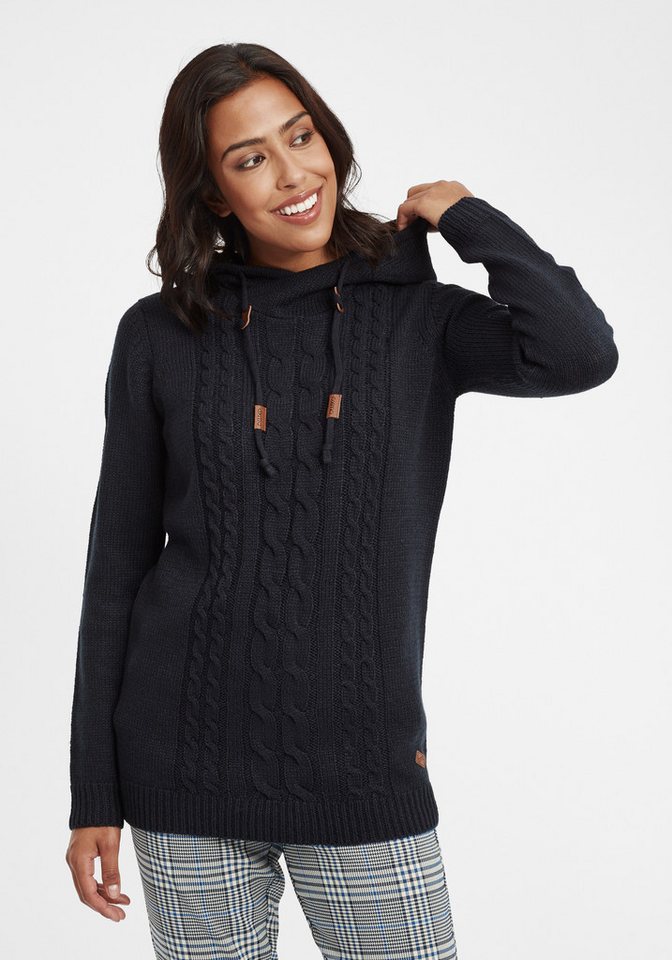 OXMO Strickpullover OXCABLE Strickpulli lang geschnitten von OXMO