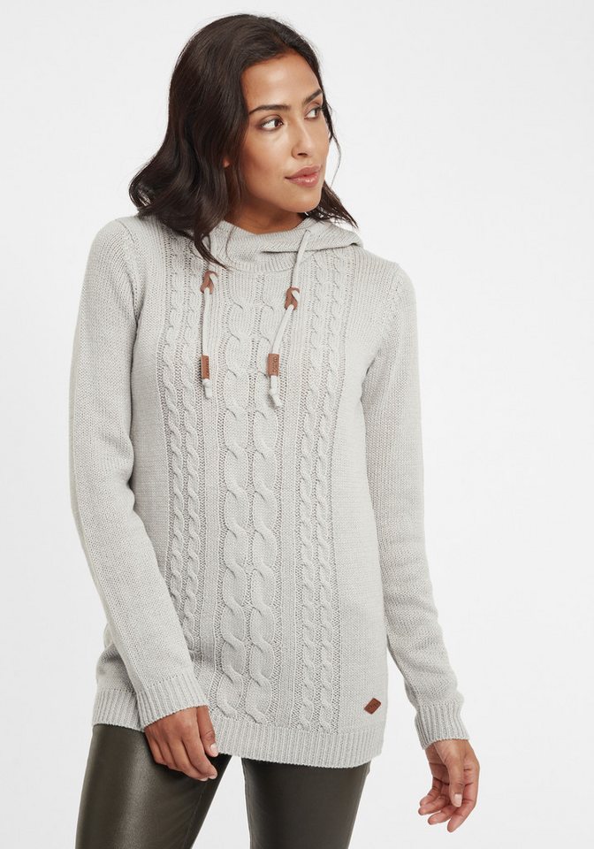 OXMO Strickpullover OXCABLE Strickpulli lang geschnitten von OXMO