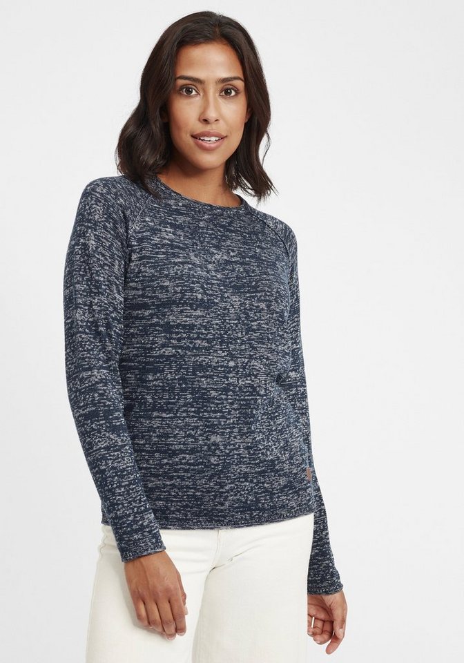 OXMO Strickpullover OXDaniela Oversize-Pullover in Loch-Strick Optik von OXMO