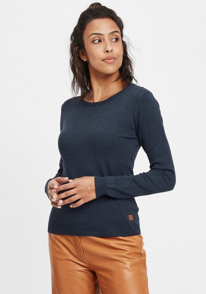 OXMO Strickpullover OXEdda gemütlicher Basic Feinstrickpullover von OXMO