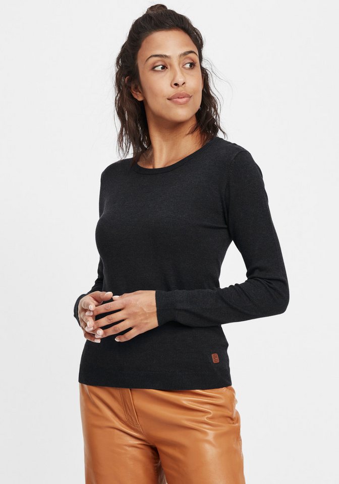 OXMO Strickpullover OXEdda gemütlicher Basic Feinstrickpullover von OXMO