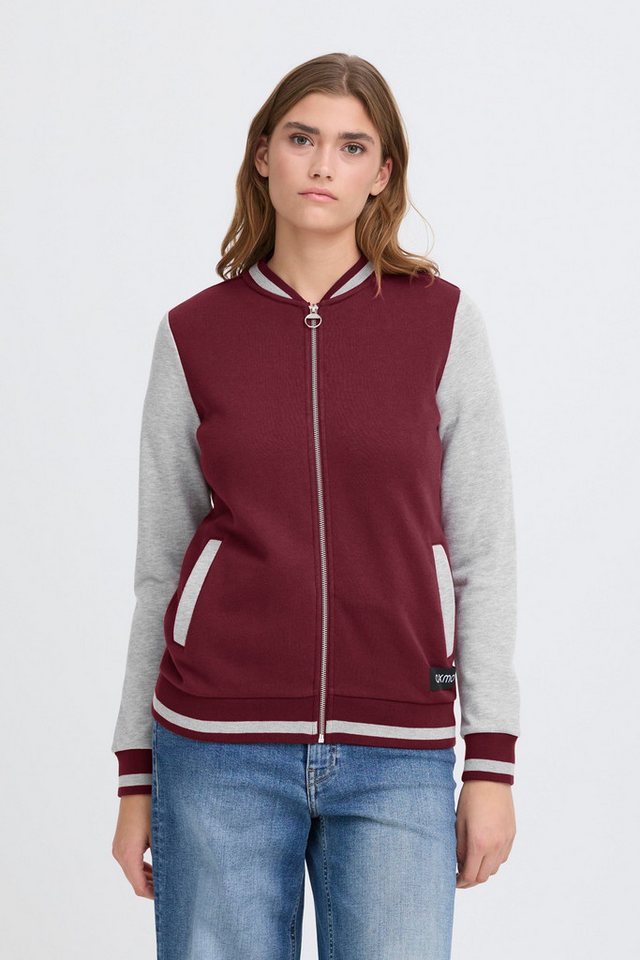 OXMO Sweatjacke OXONANA SWEAT JACKET Lässige Sweatjacke im College-Style von OXMO
