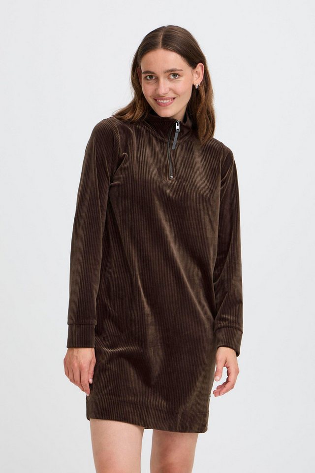 OXMO Sweatkleid OXEBBA HALFZIP DRESS schickes Sweatkleid von OXMO