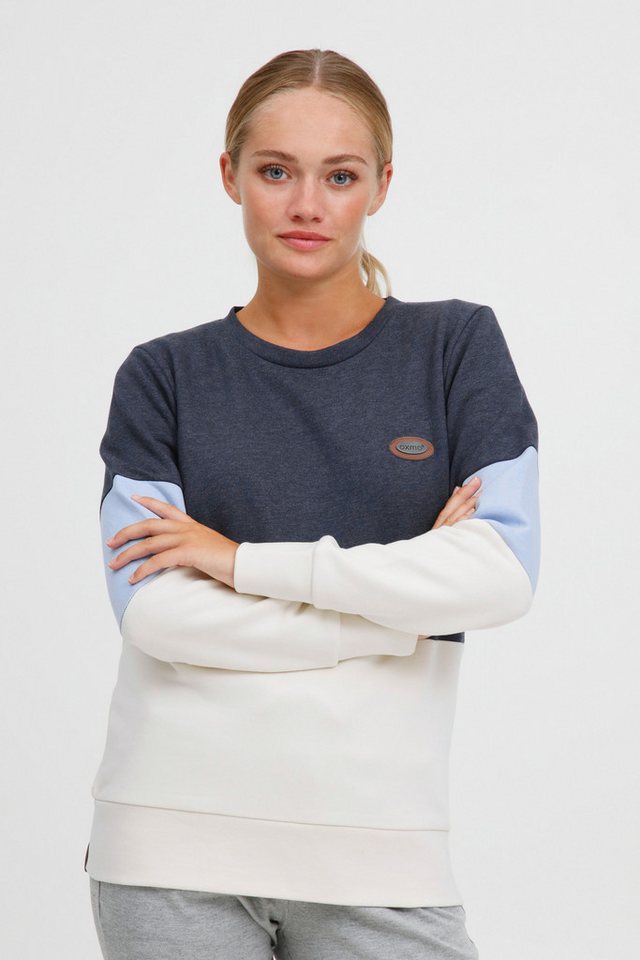 OXMO Sweatshirt OXTrine Modisches Sweatshirt im Colorblock-Design OXMO Sweatshirt OXTrine Modisches Sweatshirt im Colorblock-Design von OXMO