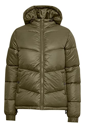 OXMO OXTabea Damen Steppjacke Übergangsjacke Jacke mit Kapuze, Größe:XL, Farbe:Dusty Olive (180515) von OXMO