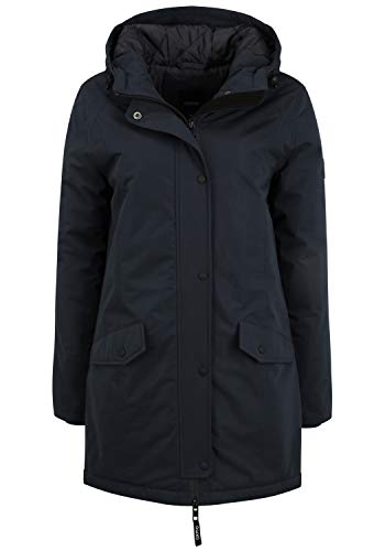 OXMO Tamila Damen Übergangsmantel Parka Lange Jacke, Größe:XL, Farbe:Black (194007) von OXMO