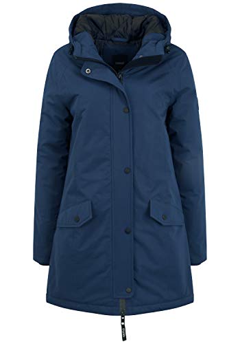 OXMO Tamila Damen Übergangsmantel Parka Lange Jacke, Größe:XXL, Farbe:Dress Blues (194024) von OXMO