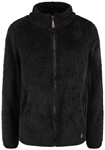 OXMO Telsa Damen Fleecejacke Sweatjacke Jacke, Größe:M, Farbe:Black (799000) von OXMO