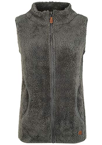 OXMO Theri Damen Weste Fleece Outdoor Weste, Größe:S, Farbe:CASTLEROCK (799486) von OXMO